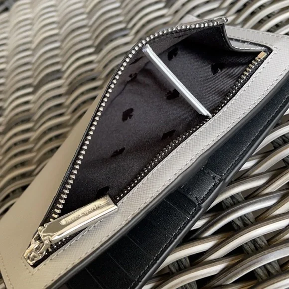 Kate Spade Staci Colorblock Large Slim Bifold Wallet - Picture 15 of 16